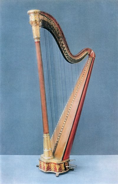 Arpa a doppio pedale realizzata da Erard Frères, Parigi, metà XIX secolo, 1948 da Unbekannt
