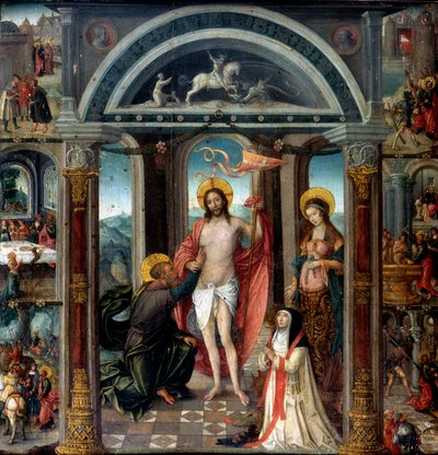 San Tommaso dubbioso che mette la mano nelle ferite di Cristo da Unbekannt