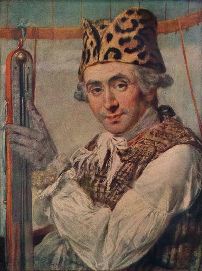 Dr John Jeffries, aeronauta americano, 1786 da Unbekannt