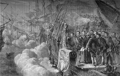 Funerale di Drake, gennaio 1596, c1880 da Unbekannt