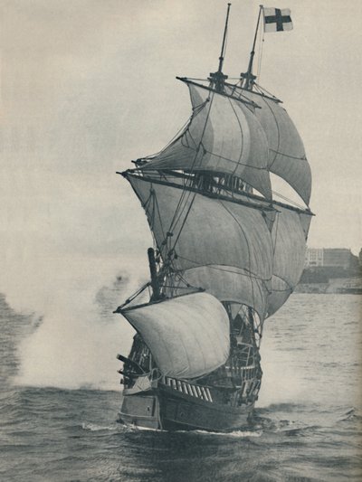 La nave ammiraglia di Drake nel suo viaggio intorno al mondo, replica, 1937 da Unbekannt