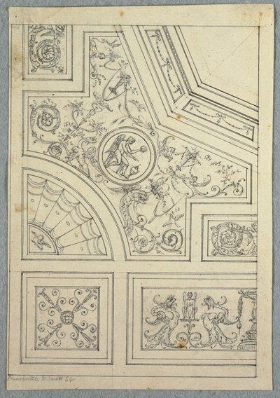 Disegno, Progetto per un soffitto, ca. 1800 da Unbekannt