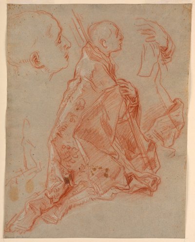 Disegno, Quattro studi di un piede da Unbekannt