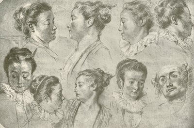 Disegno in tre gessi, inizio XVIII secolo, 1908 da Unbekannt