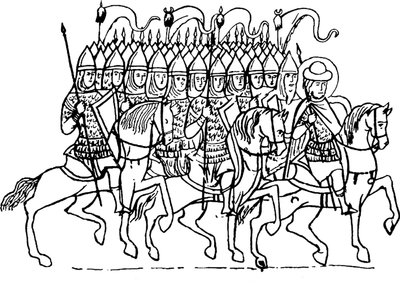 Druzhina del Principe Boris dalla Storia dei Santi Boris e Gleb da Unbekannt