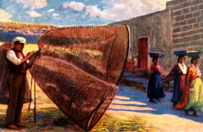 Asciugatura delle reti, Malta, c1928 da Unbekannt
