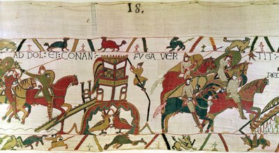 Il Duca Conan fugge da Dol con i cavalieri del Duca Guglielmo all