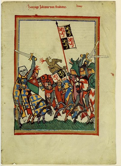 Duca Giovanni I di Brabante dal Codex Manesse da Unbekannt