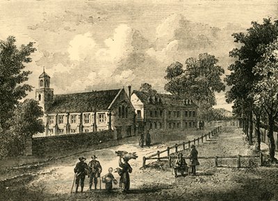 Dulwich College nel 1750 da Unbekannt