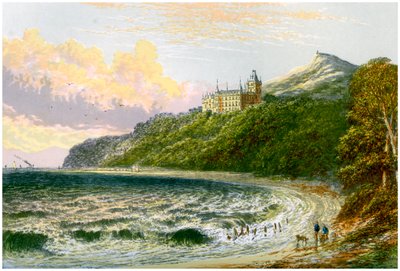 Castello di Dunrobin, Sutherland, Scozia, casa del Duca di Sutherland, c1880 da Unbekannt