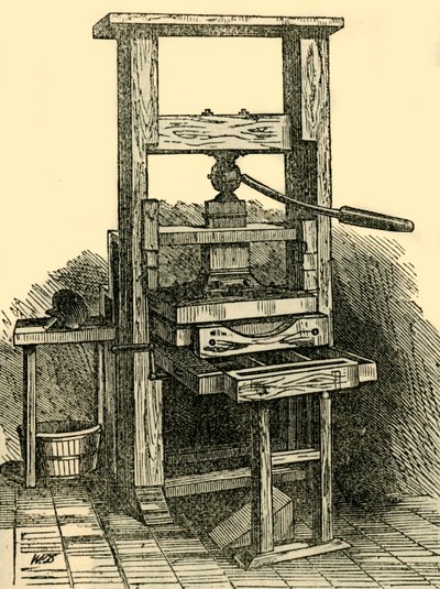 Duplicato della Pressa di Franklin, 1881 da Unbekannt