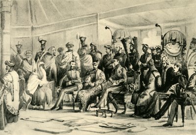 Durbar di Lord Auckland, c1836-1842, 1925 da Unbekannt