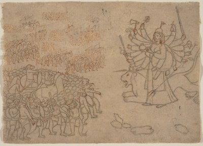Durga affronta l