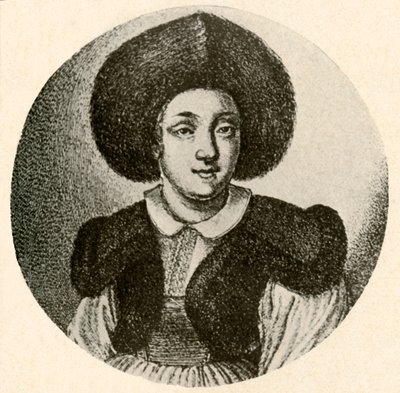 Ragazza olandese con berretto di pelliccia e giacca bordata di pelliccia, 1641, 1937 da Unbekannt