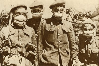 Prime maschere antigas, Prima guerra mondiale, 1915, 1935 da Unbekannt