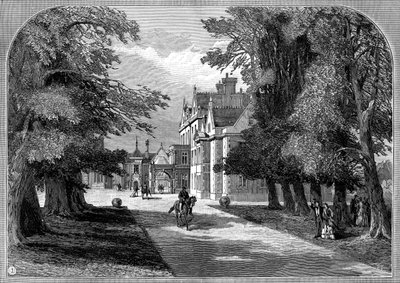 Facciata est e ingresso principale, Sandringham, Norfolk da Unbekannt