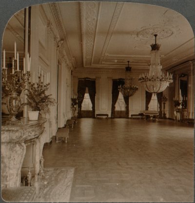 Sala est dove si tengono le ricevimenti, Casa Bianca, Washington D.C., c1900 da Unbekannt