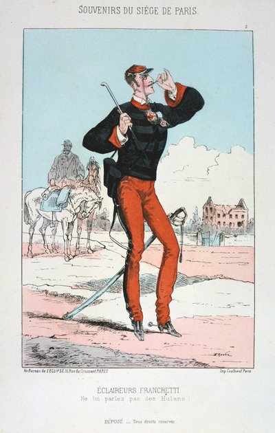 Eclaireurs Franchetti, Assedio di Parigi, 1870-1871 da Unbekannt