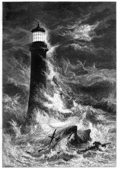 Faro di Eddystone da Unbekannt