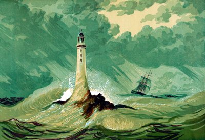 Faro di Eddystone, c. 1850 da Unbekannt