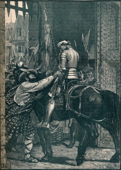 Edimburgo dopo la battaglia di Flodden, 1513 da Unbekannt