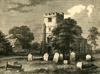 Chiesa di Edmonton, 1790, c1876 da Unbekannt
