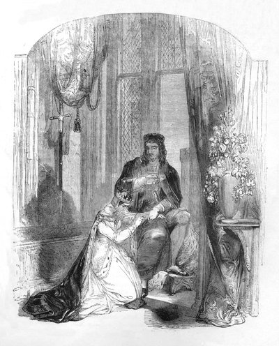 Edoardo III e la contessa di Salisbury, 1845 da Unbekannt