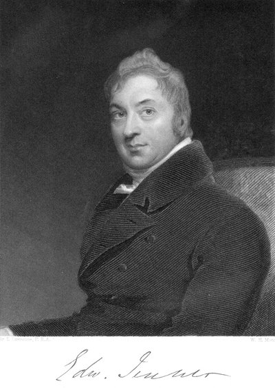 Edward Jenner, medico inglese, 1800 da Unbekannt