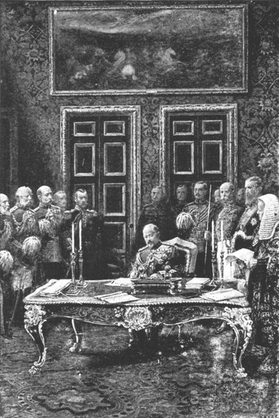 Edoardo VII compie il suo primo atto di stato...24 gennaio 1901 da Unbekannt