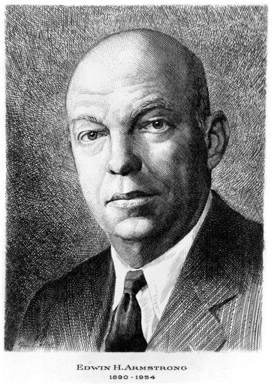 Edwin Howard Armstrong, ingegnere elettrico americano, c 1940 da Unbekannt