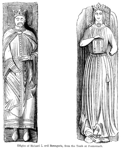 Effigi di Riccardo I e Berengaria, dalla tomba all