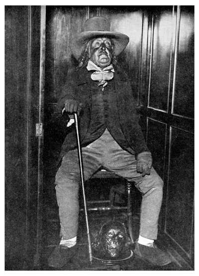 Effigie di Jeremy Bentham con la sua testa imbalsamata, University College, Londra, 1956 da Unbekannt