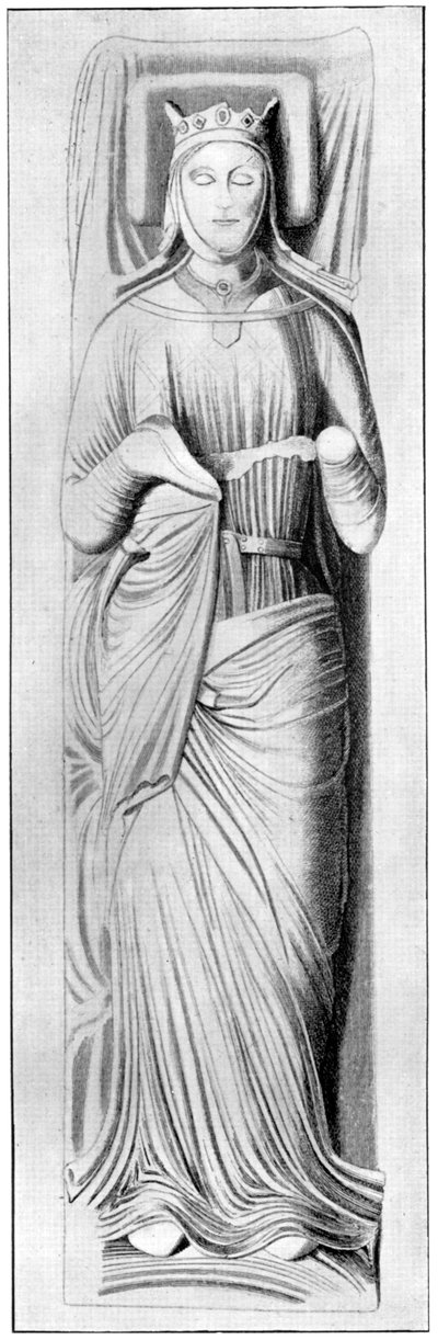 Effigie della regina Eleonora, consorte di Enrico II, XIII secolo, 1910 da Unbekannt