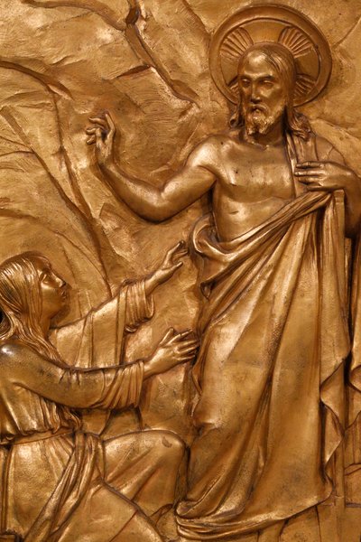 Eglise de la Madeleine - Dettaglio del tabernacolo - Gesù Cristo e Maria Maddalena - Parigi, Parigi da Unbekannt