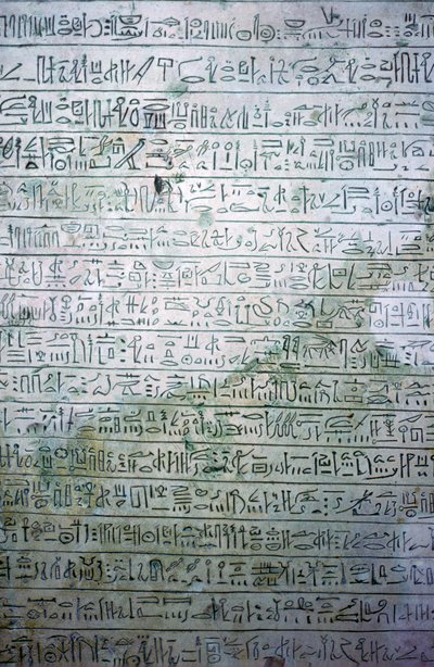 Stele di calcare egizia con scrittura ieratica da Unbekannt