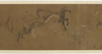 Otto cavalli e un groom, Dinastia Ming o Qing, XVII secolo da Unbekannt