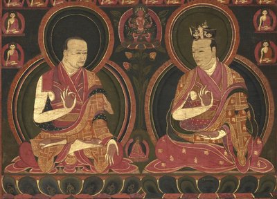 Ottavo Karmapa, Mikyo Dorje (1507-1554) e il suo maestro il Primo Sangye Nyenpa da Unbekannt