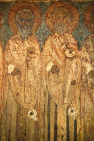 Affresco nella chiesa di El-Moallaqah, Il Cairo, Egitto da Unbekannt