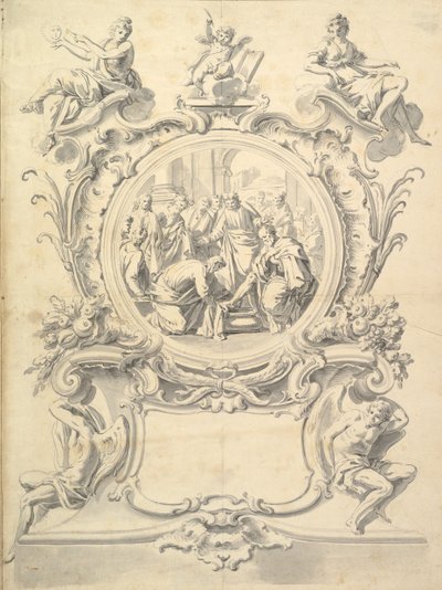 Cristo lava i piedi agli apostoli (dopo il 1800) da Unbekannt