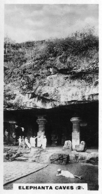 Grotte di Elephanta, Bombay, India, c1925 da Unbekannt