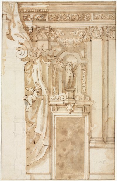 Elevazione per decorazione murale, c. 1550 da Unbekannt
