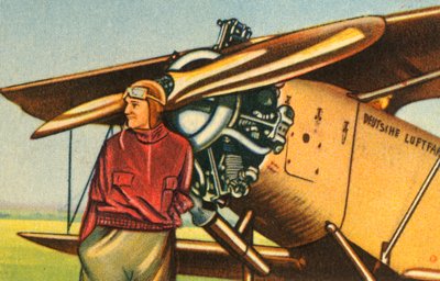 Elly Beinhorn con il suo aereo, 1932 da Unbekannt