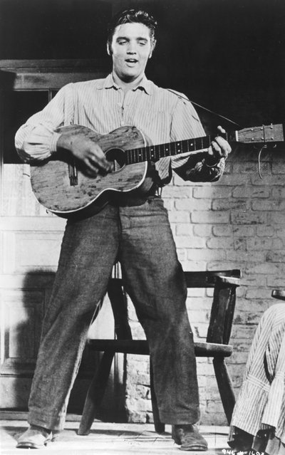 Elvis Presley, cantante e attore americano, anni 
