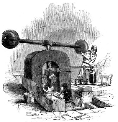 Pressa per goffratura, 1886 da Unbekannt