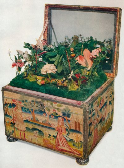 Scrigno ricamato, XVII secolo, 1929 da Unbekannt