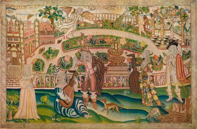 Quadro ricamato, XVII secolo da Unbekannt