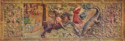 Paliotto ricamato di San Giorgio, dal Palau de la Generalitat da Unbekannt