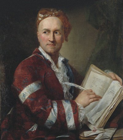 Ritratto di Emer de Vattel, studioso di Neuchâtel, ca 1760 da Unbekannt