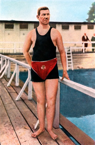 Emil Rausch, nuotatore tedesco, Giochi Olimpici, St Louis, USA, 1904, 1936 da Unbekannt