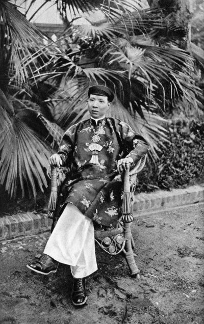 Imperatore Khai Dinh 1885-1925, 12° imperatore della dinastia Nguyen, Annam, Vietnam, 1922 da Unbekannt